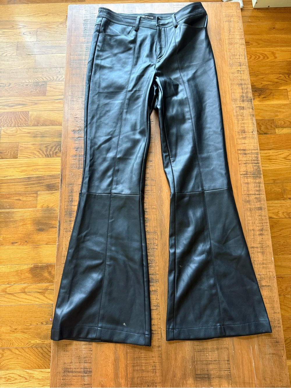Urban Outfitters Black Faux Leather Trousers